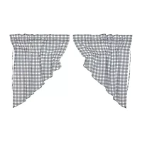 Vhc Brands Sawyer Plaid Prairie Swag Rod Pocket Valance