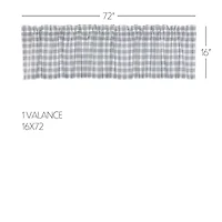 Vhc Brands Sawyer Plaid Rod Pocket Valance