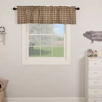 Vhc Brands Sawyer Plaid Rod Pocket Valance