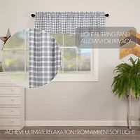 Vhc Brands Sawyer Plaid Rod Pocket Valance