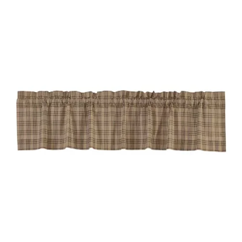 Vhc Brands Sawyer Plaid Rod Pocket Valance