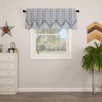 Vhc Brands Sawyer Plaid Layered Rod Pocket Valance