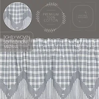 Vhc Brands Sawyer Plaid Layered Rod Pocket Valance