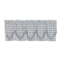 Vhc Brands Sawyer Plaid Layered Rod Pocket Valance