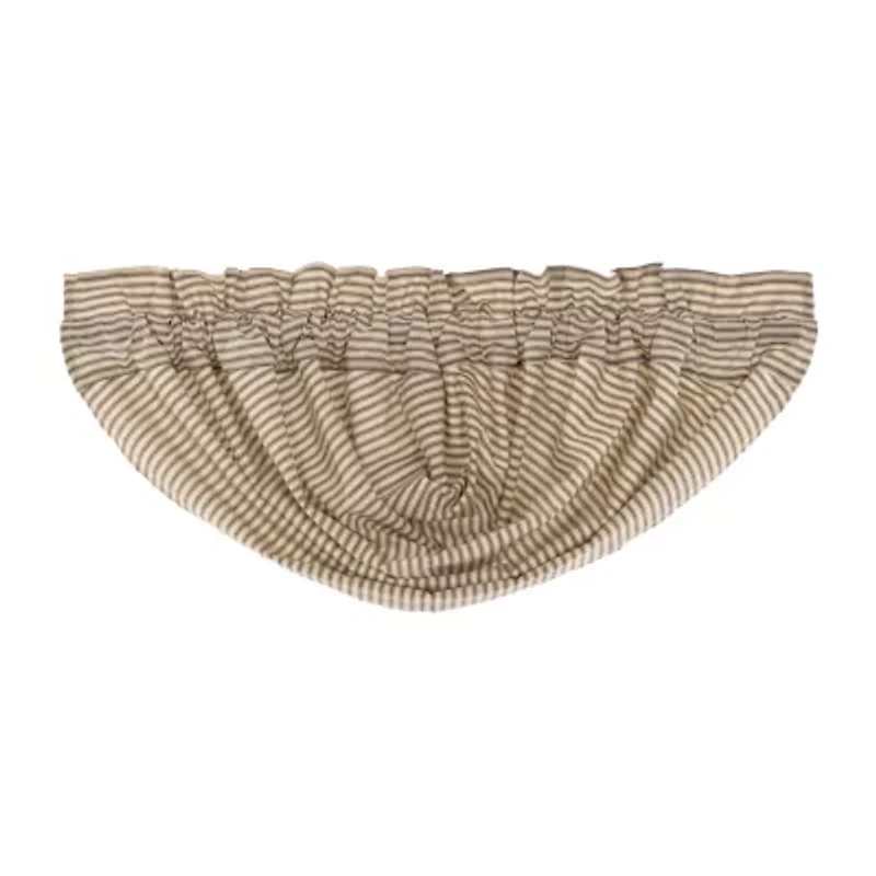 Vhc Brands Sawyer Ticking Light-Filtering Rod Pocket Single Balloon Shade