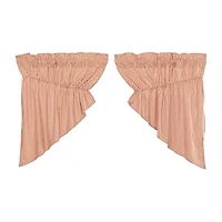 Vhc Brands Sawyer Ticking Prairie Swag Rod Pocket Valance