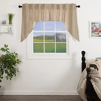 Vhc Brands Sawyer Ticking Swag Rod Pocket Valance