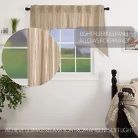 Vhc Brands Sawyer Ticking Swag Rod Pocket Tailored Valance