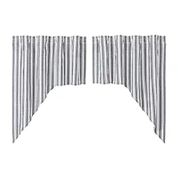 Vhc Brands Sawyer Ticking Swag Rod Pocket Valance
