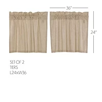 Vhc Brands Sawyer Ticking 2-pc. Rod Pocket Window Tier