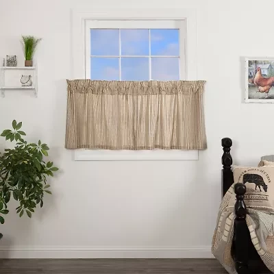 Vhc Brands Sawyer Ticking 2-pc. Rod Pocket Window Tier