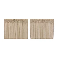 Vhc Brands Sawyer Ticking 2-pc. Rod Pocket Window Tier