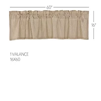 Vhc Brands Sawyer Ticking Rod Pocket Valance
