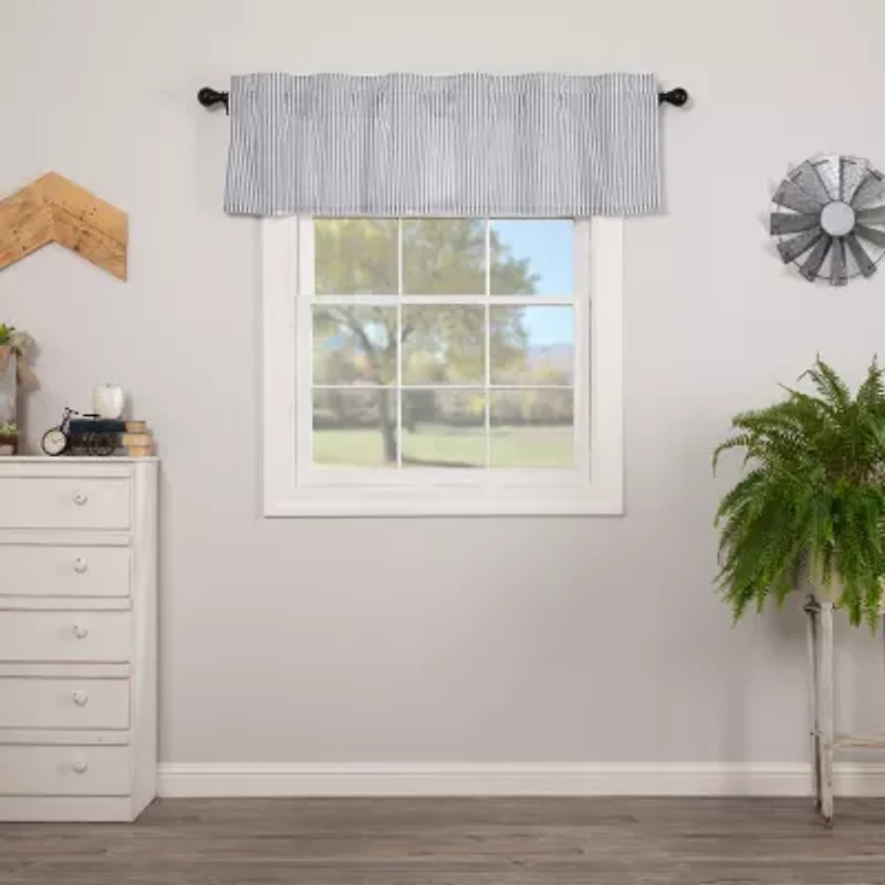 Vhc Brands Sawyer Ticking Rod Pocket Valance