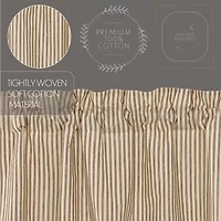 Vhc Brands Sawyer Ticking Rod Pocket Tailored Valance