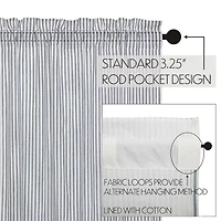 Vhc Brands Sawyer Ticking Rod Pocket Valance