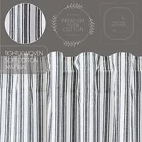 Vhc Brands Sawyer Ticking Rod Pocket Blackout Single Curtain Panel