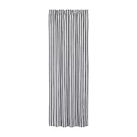 Vhc Brands Sawyer Ticking Rod Pocket Blackout Single Curtain Panel