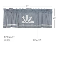 Vhc Brands Sawyer Windmill Rod Pocket Valance