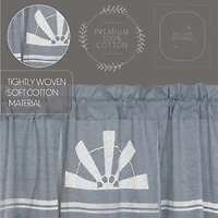 Vhc Brands Sawyer Windmill Rod Pocket Tailored Valance