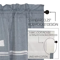 Vhc Brands Sawyer Windmill Rod Pocket Valance