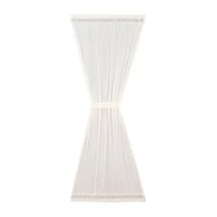 Vhc Brands Tobacco Cloth Sheer Rod Pocket Single Door Panel Curtain