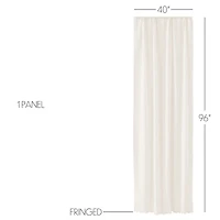 Vhc Brands Tobacco Cloth Rod Pocket Sheer Single Curtain Panel