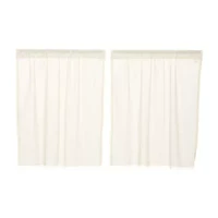 Vhc Brands Tobacco Cloth 2-pc. Rod Pocket Window Tier