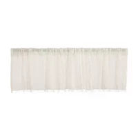Vhc Brands Tobacco Cloth Patchwork Rod Pocket Valance