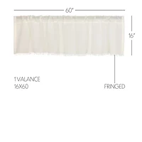 Vhc Brands Tobacco Cloth Rod Pocket Valance