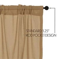 Vhc Brands Tobacco Cloth Rod Pocket Tailored Valance
