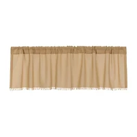 Vhc Brands Tobacco Cloth Rod Pocket Tailored Valance