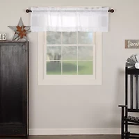 Vhc Brands Ruffled Sheer Rod Pocket Valance