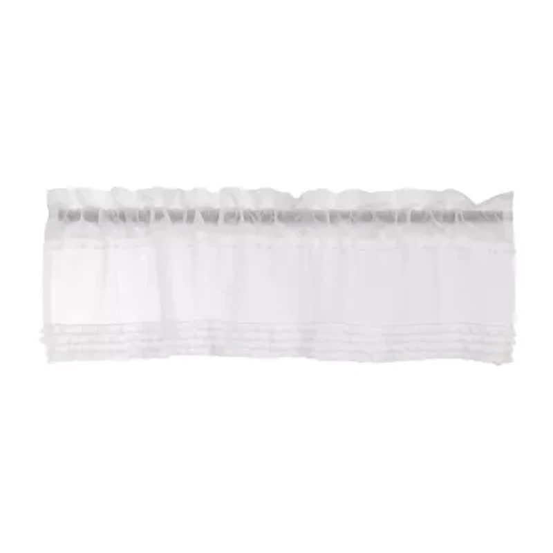 Vhc Brands Ruffled Sheer Rod Pocket Valance