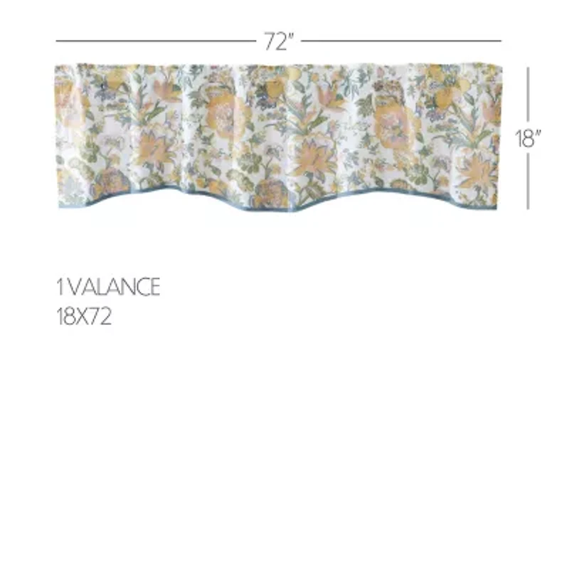 Vhc Brands Wilder Rod Pocket Scallop Valance