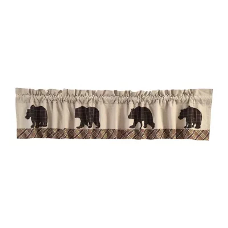 Vhc Brands Wyatt Bear Rod Pocket Tailored Valance
