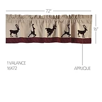 Vhc Brands Wyatt Deer Rod Pocket Tailored Valance