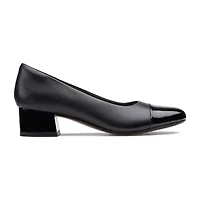 Clarks Marilyn Sara Womens Cap Closed Toe Flat Heel Pumps