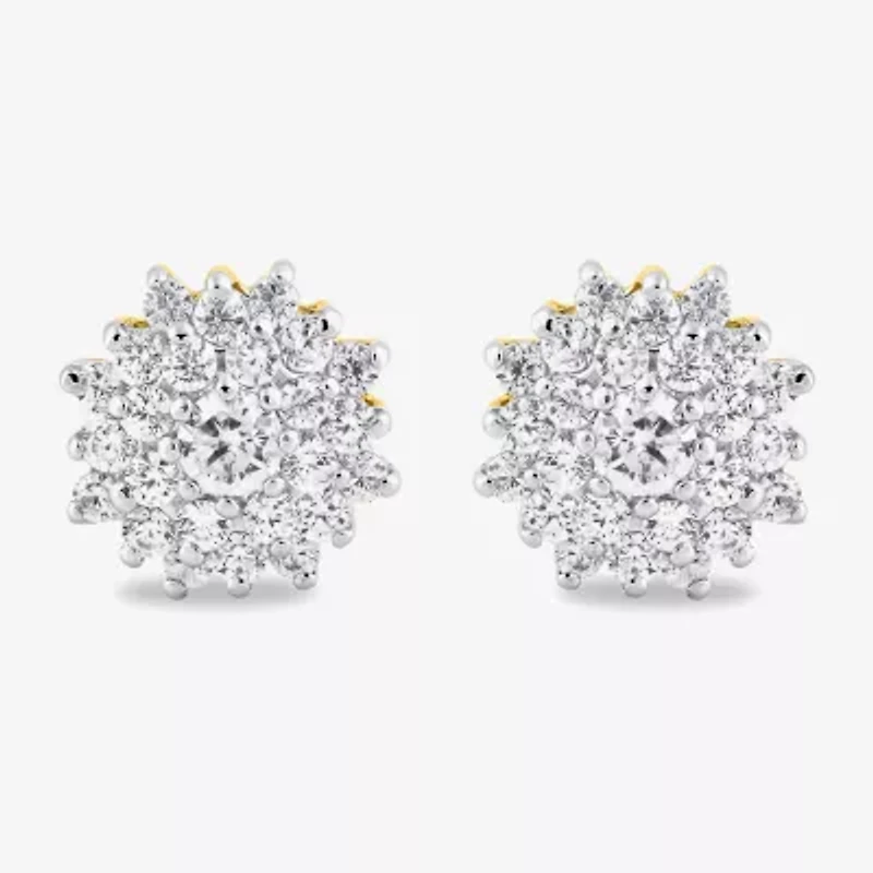 Diamond Blossom 1 CT. T.W. Natural White Diamond 10K or 14K White, Yellow, or Rose Gold 2-pc. Jewelry Set