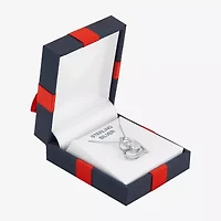 Diamonart Womens White Cubic Zirconia Sterling Silver Heart 18 Inch Pendant Necklace