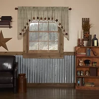 Vhc Brands Abilene Star Swag Rod Pocket Scallop Valance