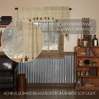 Vhc Brands Abilene Star Swag Rod Pocket Scallop Valance