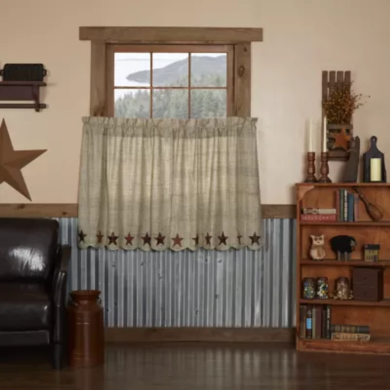 Vhc Brands Abilene Star 2-pc. Rod Pocket Window Tier