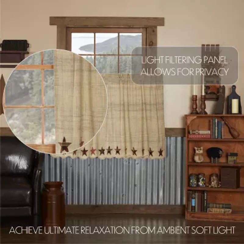 Vhc Brands Abilene Star 2-pc. Rod Pocket Window Tier