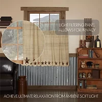 Vhc Brands Abilene Star 2-pc. Rod Pocket Window Tier
