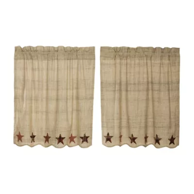 Vhc Brands Abilene Star 2-pc. Rod Pocket Window Tier