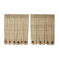 Vhc Brands Abilene Star 2-pc. Rod Pocket Window Tier