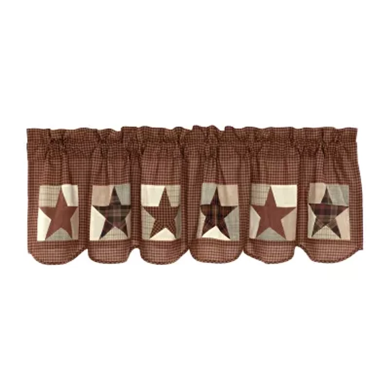 Vhc Brands Abilene Star Block Rod Pocket Valance