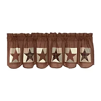 Vhc Brands Abilene Star Block Rod Pocket Valance
