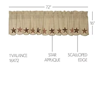 Vhc Brands Abilene Star Rod Pocket Valance
